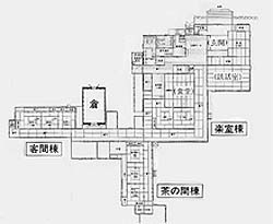 旧原家住宅の間取り図