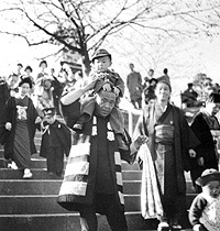 伊勢山皇大神宮の七五三（昭和14年11月15日）